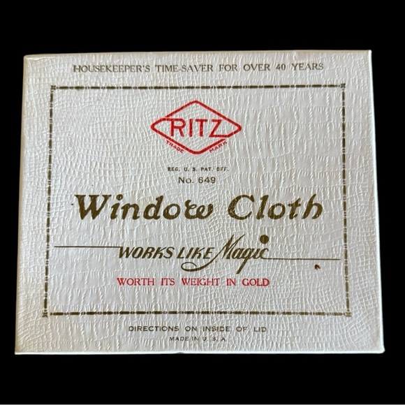 VINTAGE RITZ WINDOW CLOTH - Picture 1 of 5
